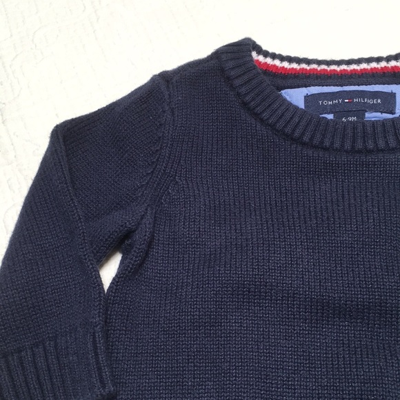 6-9m (4/$20) Navy Hilfiger Sweater - Picture 4 of 13